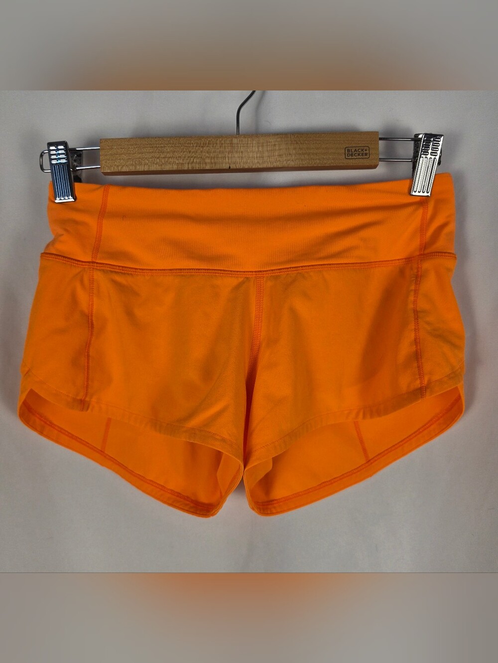 Lululemon Speed Up Low Rise Lined Running Shorts Neon Orange - Size 2